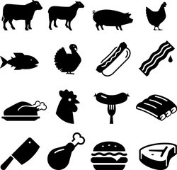 Meats Icons - Black Series