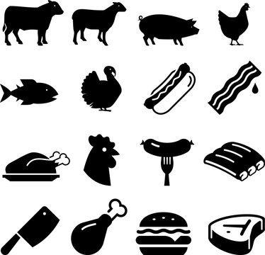 Meats Icons - Black Series
