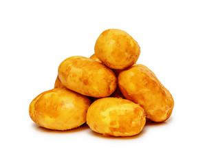 Potatoes isolated on white