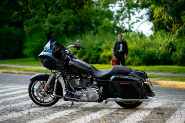 Fototapeta na wymiar Custom motorbike 