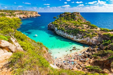 Mallorca Strand Bucht Cala des Moro, Sommer Urlaub Spanien Mittelmeer Küste © vulcanus