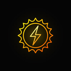 Solar energy concept colorful icon