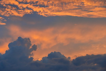 Wolken Sonnenuntergang dramatisch