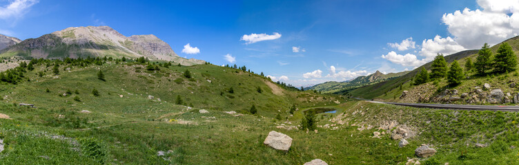Panorama au col de Vars dans les Hautes-Alpes