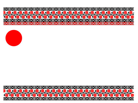 Regular popular motifs from Transilvania, Romania. Can be used as carpet or tablecloth or a background for events.