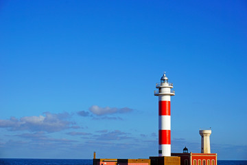 El Cotillo Lighthouse in Punta Toston, Canary Islands. Fuerteventura
