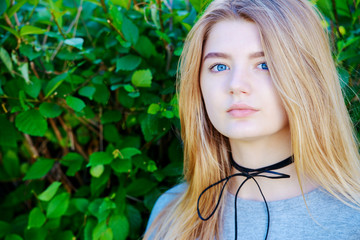 adolescent blonde girl