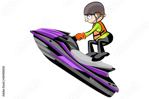 water scooter driving quot man driving a water scooter isolated on white quot stock water scooter driving quot man driving a water scooter isolated on white quot stock