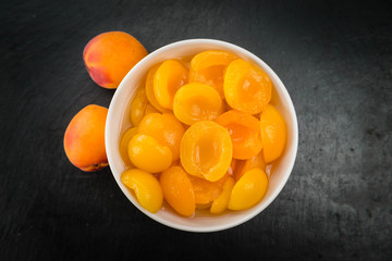 Pickled Apricots (selective focus)