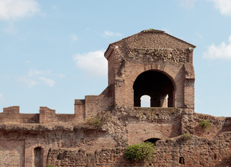 Detail of City wall, Rome