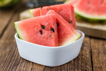 Portion of Fresh Watermelon (selective focus)