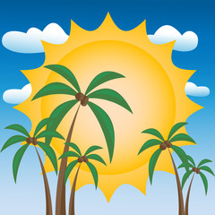 Summer holiday and vacations theme