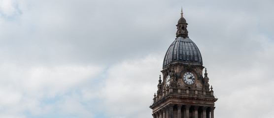 Leeds Town Hall against Sky