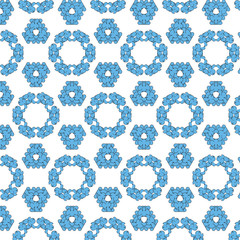 Abstract seamless pattern of a circular form