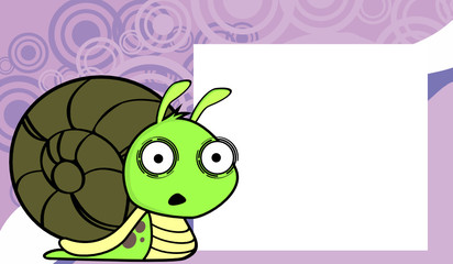 funny cute little snail cartoon expression background in vector format very easy to edit 