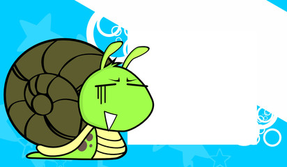 funny cute little snail cartoon expression background in vector format very easy to edit 