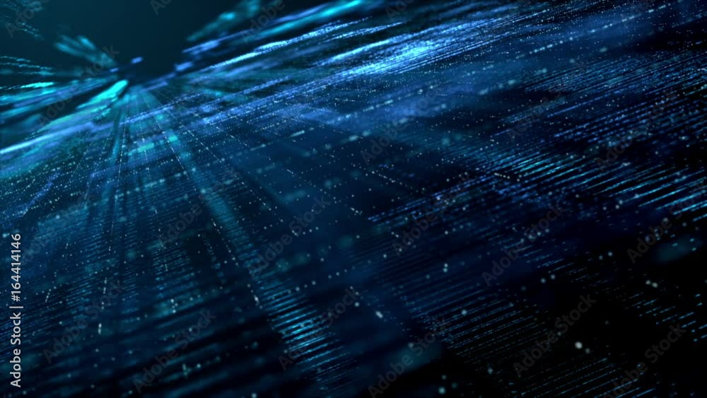 Aufkleber Digital cyber space particles for head up display and User Interface background element