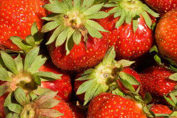Box of fresh strawberries
