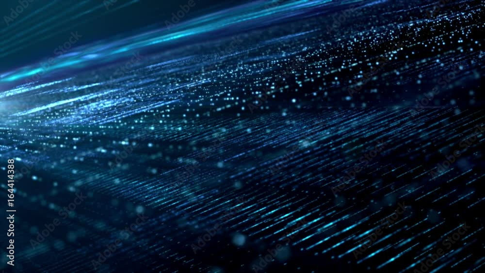 Aufkleber Digital cyber space particles for head up display and User Interface background element