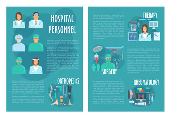 Medical brochure for hospital personnel doctors
