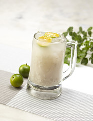 Asian drink barley lime juice