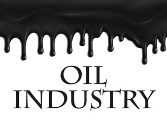 Vector poster for oil and gas industry