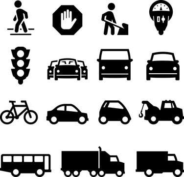 Traffic Icons - Black Series