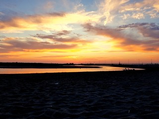 Naklejka premium Tramonto mare