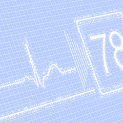 medical monitor with ecg and parameters