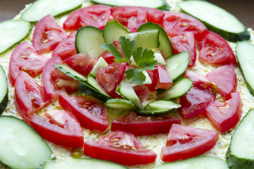 Fresh vegetable salad