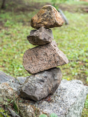 Steine im Gleichgewicht