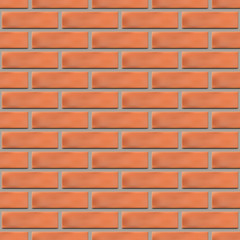 Seamless texture of a brick wall, vector illustration.