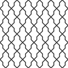 Fototapeta premium Geometric seamless grating background, vector illustration.