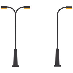 Street lamp single and double
