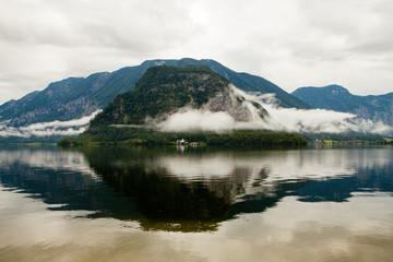 Hallstatt Austria cloudy