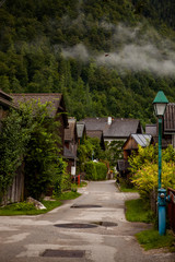 Hallstatt Austria cloudy