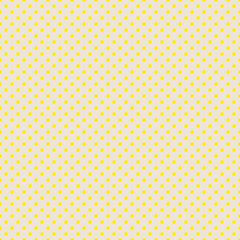 The polka dot pattern. Seamless vector illustration with round circles, dots. Yellow. Vector illustration in retro, vintage style print on fabric, textile, wrapping, Wallpaper, scrap-booking
