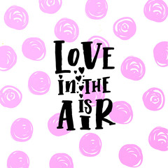 Vector trendy hand lettering poster. Hand drawn calligraphy 