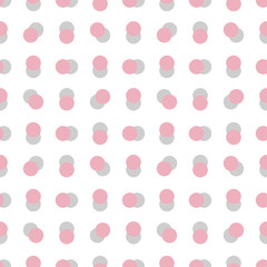 Abstract Seamless Pattern Round Dot with Shadow