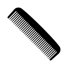 A plastic comb for styling and combing hair flat vector icon for apps and websites - obrazy, fototapety, plakaty