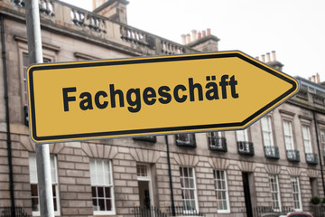 Schild 238 - Fachgeschäft