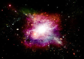 galaxy in a free space