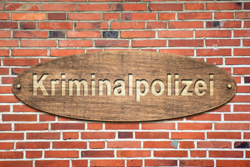 Schild 240 - Kriminalpolizei