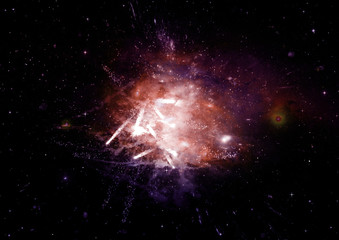 galaxy in a free space