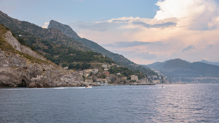 Fototapeta premium Amalfi coast at sunset