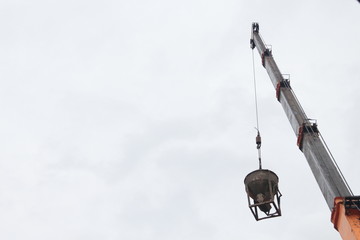 Obraz premium Crane is working.