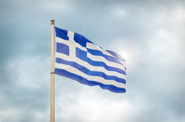 Fototapeta premium greek flag