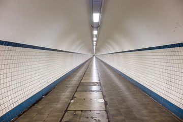 Inside the Sint-Anna Pedestrian Tunnel