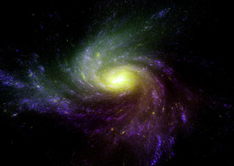 galaxy in a free space