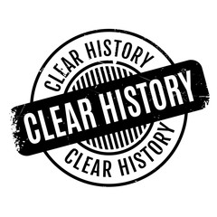 Clear History rubber stamp. Grunge design with dust scratches. Effects can be easily removed for a clean, crisp look. Color is easily changed.